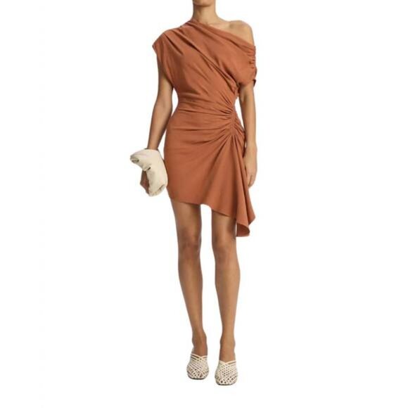 A.L.C. | Dresses | Alc Poppy Asymmetric Linen Mini Dress